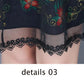 XL-XXXXXL Mid-length Plus Size Printed Over-the-knee Dress Round Thin Chiffon Neck Short Sleeve Mom A-line Skirt