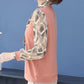 Bottoming Shirt Women's Spring Mother's Dress Western Style Short-sleeved Large Size Top Middle-aged and Elderly Chiffon Shirt