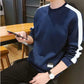 Autumn Men's Round Neck Casual Sweater Korean Round Neck Long-sleeved Sweatshirts Men's Young Clothes