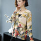Women Cardigans Sweater Autumn Winter Floral Knitted Coat Cardigan Single Breasted Casual Knit Jacket Sweater