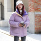 Down Padded Jacket Female Korean Version Loose Hong Kong Style Student Ins Bread Jacket Thick Padded Winter Jacket