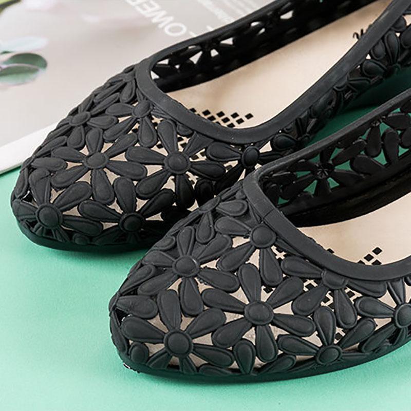 Sandals Female Summer Wear Student Trend Roman Fashion Hole Single Shoes Wedge Harajuku Style