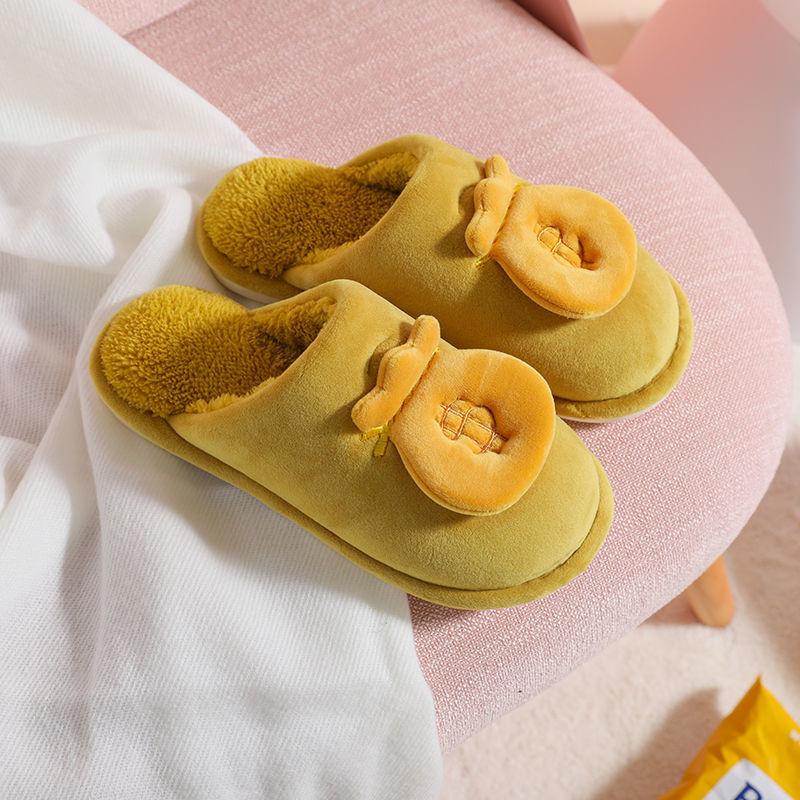 Autumn and Winter Cotton Slippers Indoor Non-slip Slippers Soft Soles Household Casual Slippers