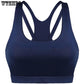 Plus Size XL Front Zipper Yoga Shirt,7Colors Wirefree Padded Push Up Sports Bra,Breathable Fitness
