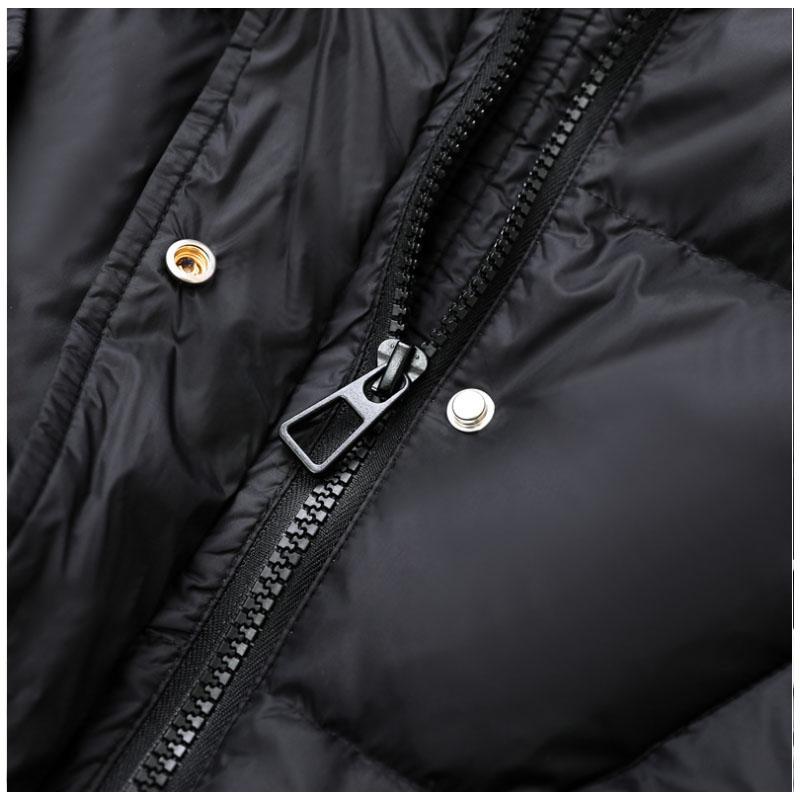 Short Down Jacket Women's Large Size White Duck Down Loose and Thick Women's Stand-up Collar Jacket