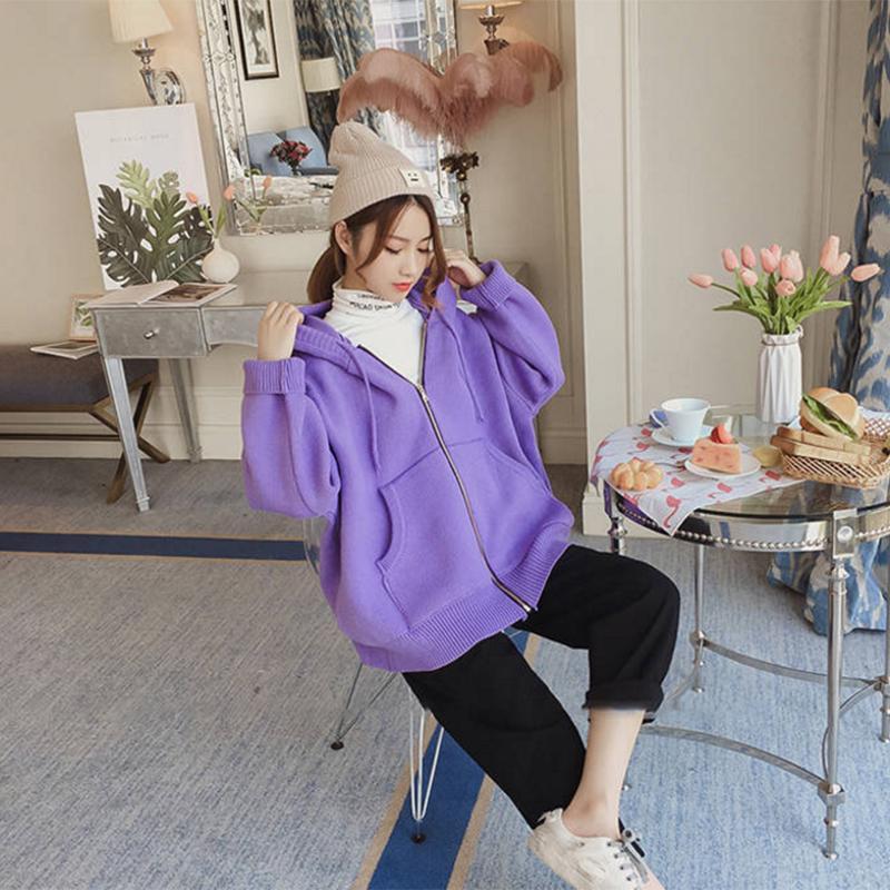 Pofulove Women's Turtleneck Thick Sweater Winter Plus Velvet Turtleneck Long-sleeved Wild Shirt