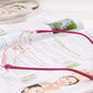 Women's Ultra-light Frameless Reading Glasses Anti-blue Light Diamond Cut Edge Ultra-clear Magnifer Glasses High Elasticity