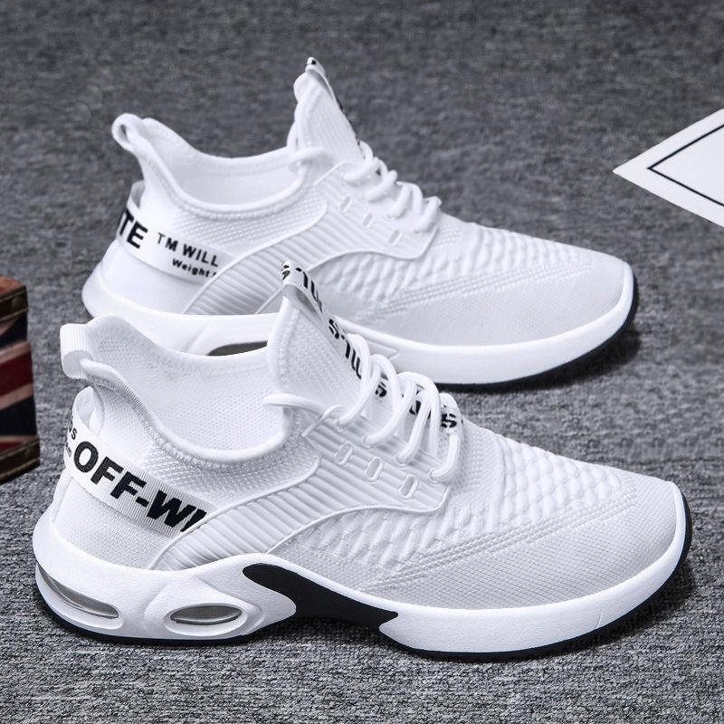 Men's Breathable Deodorant Leisure Sports Running Shoes Trend All-match Flying Mesh Shoes