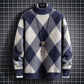 Mens Thick Mink Velvet Turtleneck Sweatshirts Men Fashion Loose Knit Warm Sweater Trendy Sweaters