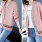 Autumn and Winter Style Korean Loose Knitted Cardigan Button Long-sleeved Sweater Fashion Coat Women