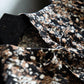 Chiffon Floral Long-sleeved Dress Women's Spring and Autumn Dress Waist Slim Temperament Retro Light Familiar Style Pleated Long Skirt