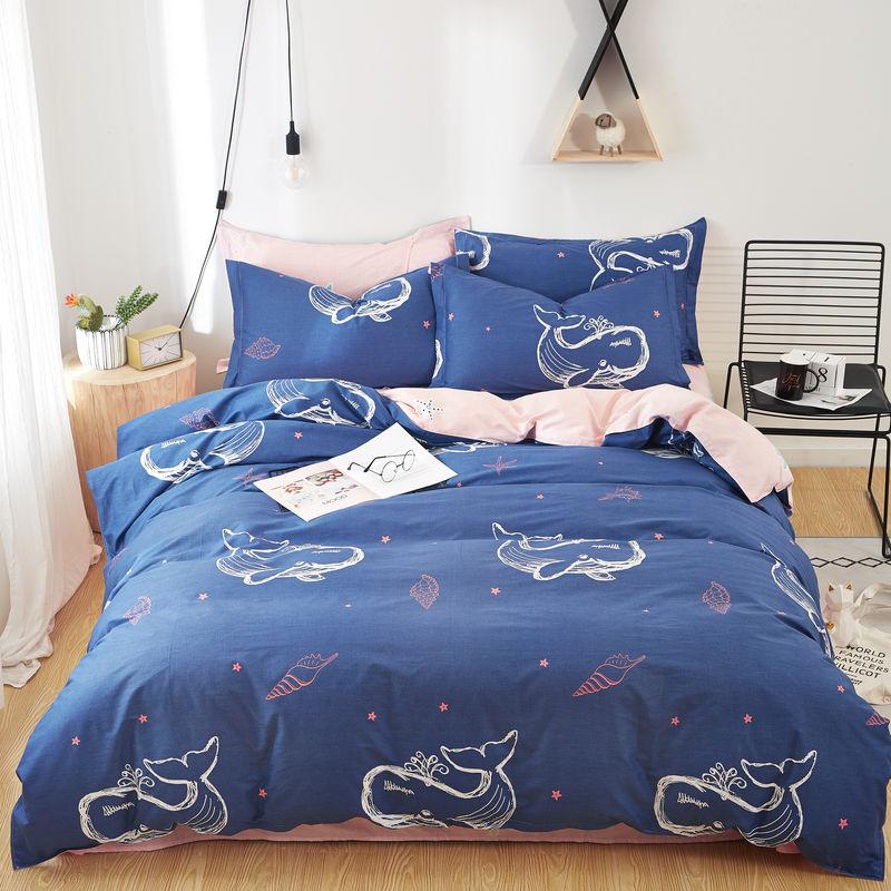 Cotton Quilt Cover Single Piece Cotton Quilt Cover for Double Bed