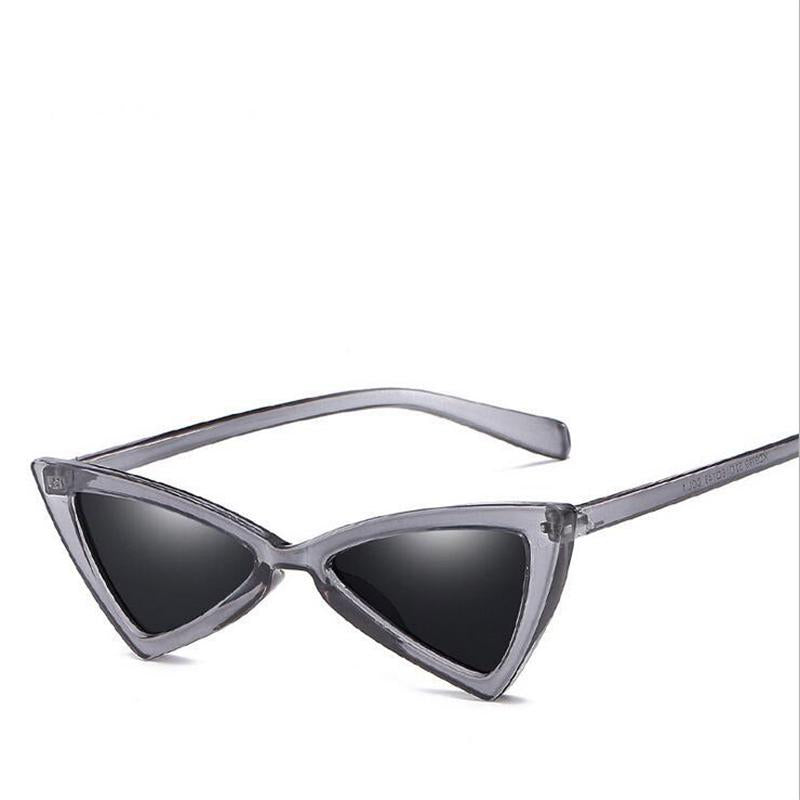WTEMPO 2019   New Anti-UV Triangular Frame Sunglasses Women Fashion Trend PC Frame Vintage Sun Gla