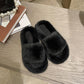Fashionable Furry Cotton Slippers Ladies Slippers Keep Warm In Autumn and Winter Leisure Home Furnishing