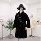 Han Fan Fashion Temperament All-match Loose and Velvet Warm Mid-length Imitation Lamb Wool Coat Women with Bag