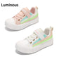 White Shoes Children's Sports Shoes Children Color Shoelace Board Shoes Korean Version Boys and Girls Casual Shoes