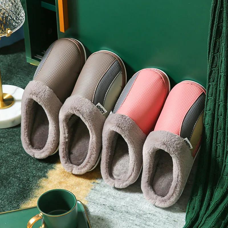 Autumn and Winter Cotton Slippers for Men and Women Home Non-slip Home Indoor Thick Bottom Non-slip Cotton Slippers