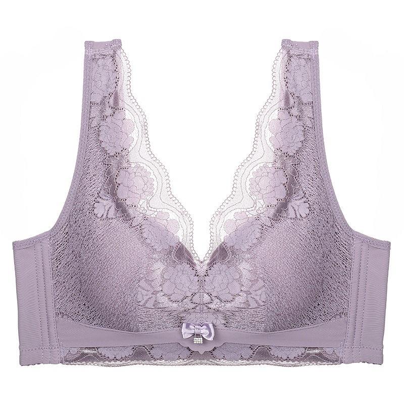 Beautiful Back Without Steel Ring Light and Comfortable Gather Side Put on The Support Adjust The Chest Shape, Medium Thick Cup Thin Sexy Bra