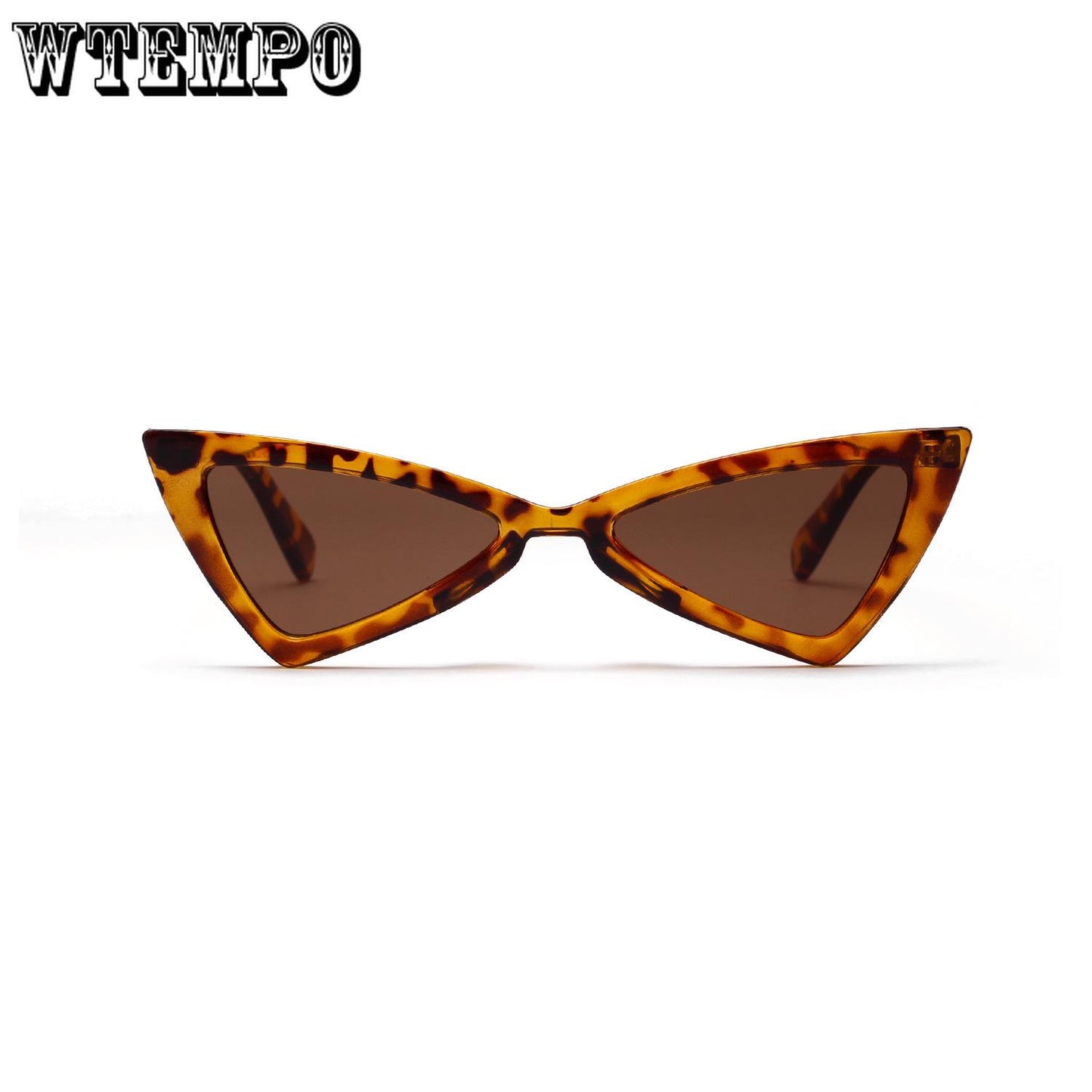 WTEMPO Cat Eyes Transparent Sunglasses Women Transparent Color Frame Glasses