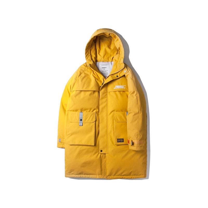 2021 Winter New Plus Size Men's Casual Warm Jacket Men's Long Down Jacket