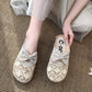 2020 Mesh Half Slippers Female Summer Hollow Linen Woven Bow Bow Lazy Outdoor Sandals and Slippers Female Summer