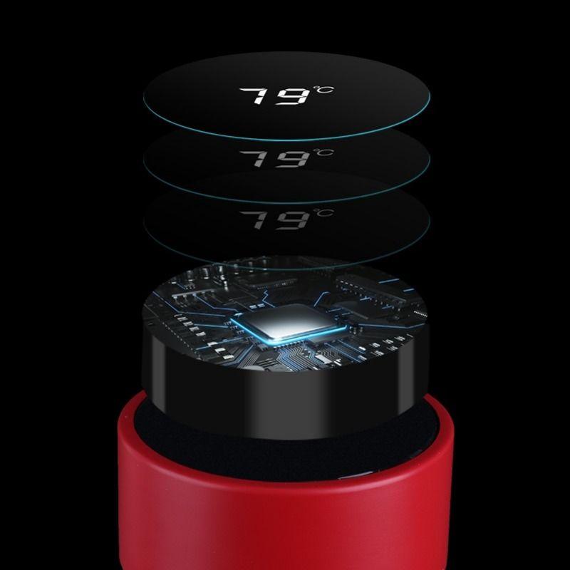 Intelligent Temperature Measuring Mug for Men and Women Portable Vacuum 304 Stainless Steel Water Cup Business Cup Travel Cup