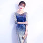 Banquet Evening Dress Skirt Noble Elegant Fishtail Slim Long Ladies Sequins Evening Dress Women