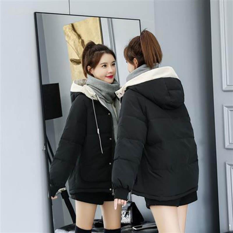 Down Padded Jacket Female Winter Student Korean Version of Bread Jacket Short Padded Jacket Loose Thick Padded Jacket