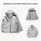 Outdoor Jacket Waterproof and Windproof Three-in-one Thickening Plus Velvet Winter Mountaineering Suit with Plus Velvet Liner Thick Coat Travel Jacket