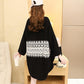 Autumn Mid-length Sweater for Female Students All-match Loose Top Large Size Women's Fashion Jacket