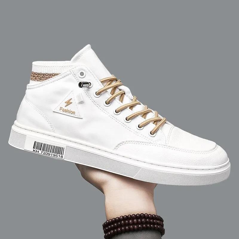 Summer Breathable High-top Shoes Men's Canvas All-match Trendy Shoes Korean Casual Sneakers