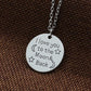 European and American English Alphabet Round Sweater Chain The Mon Back Pendant Necklace Jewelry