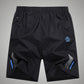 Summer Loose Plus Size Pants Sports Beach Pants Men's Printed Casual Five-point Pants