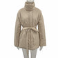 Casual Collected Waisted Parkas Women Fashion Simple Coats Women Elegant Spring Stand Collar Cotton Jackets Female Ladies
