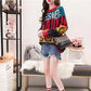Letter Print Pullover Sweater Women Student Korean Loose Sweater Dress Top Autumn Winter Casual Bottoming Shirt Jumper