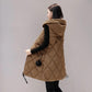 Women's Down Cotton Hooded Vest Jacket Winter Sleeveless Thicken Warm Jacket