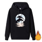 Plus Velvet Thick Loose Korean Style Hooded Sweater Men Men's Winter Warm Jacket