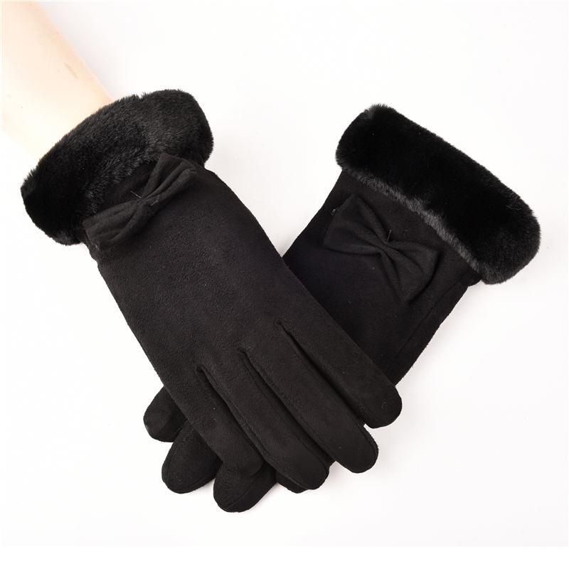 Warm gloves Thick gloves Woman fashion gloves Plush Cotton gloves Windproof gloves Winter