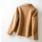 Autumn Women Faux Wool Coat Long Sleeve Single Breasted Fashion Turn Down Female Blends Causal Loose Winter Outwear