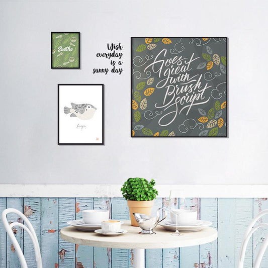 3D personality creative warm wall stickers room sofa background decorative photo frame painting