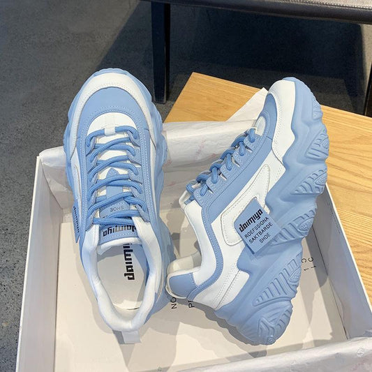 Fashion Student Breathable Shoes Spring and Summer Versatile Platform Sneakers Casual Outdoor Running Shoes