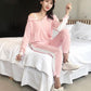 Women Spring Autumn Long Sleeve Slim Hooded Sweater Sportswear Loose Casual Pants Two Piece Set
