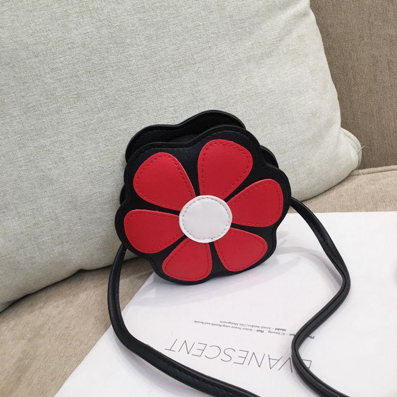 Children's Flower Bag Cute Princess Bag Bucket Bag Crossbody Bags Cute Small Mini PU Bag Girl Student Outing Trip