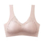 Natural Latex Women Sport Bra Large Size Underwear Women No Rims Gather Sports Vest Sleep Bra Anti-sagging Soft comfortable