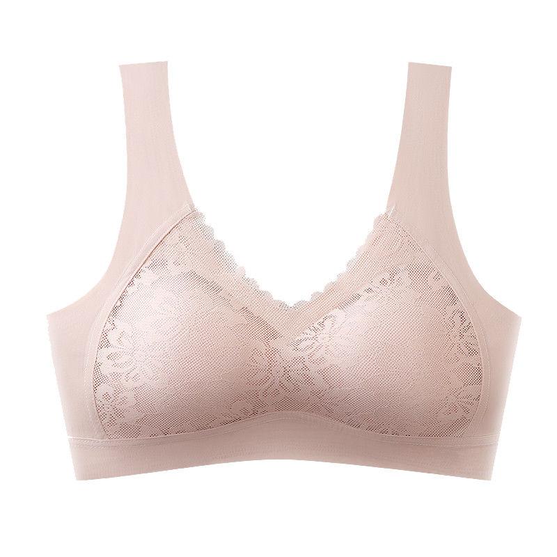 Natural Latex Women Sport Bra Large Size Underwear Women No Rims Gather Sports Vest Sleep Bra Anti-sagging Soft comfortable
