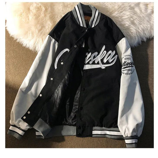 Baseball Uniform Jackets for Women 2022 Spring and Autumn New High-quality Loose and Thin Couple Retro Clothes Oversized Jacket