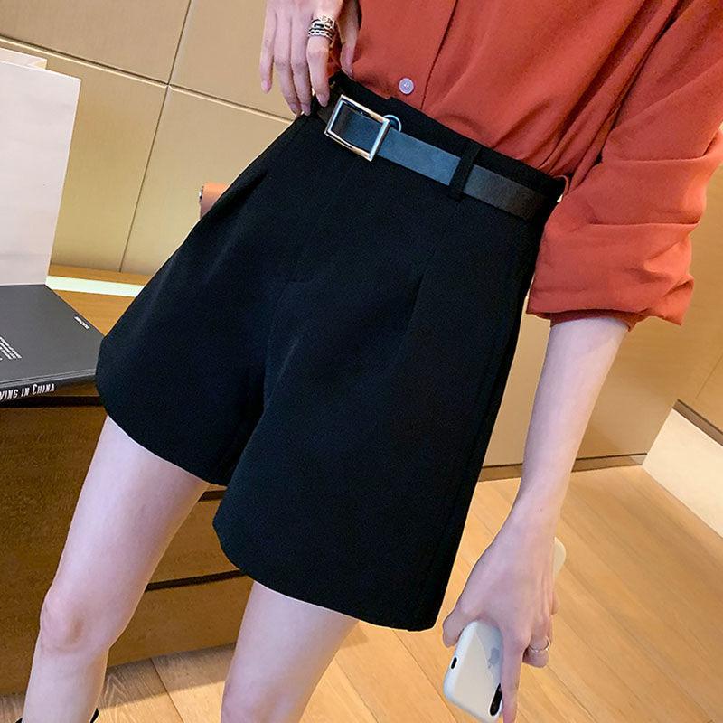 WTEMPO Shorts Women Spring and Summer High Waist Slimming Casual Loose A-line Wide-leg Pants Drape Suit Pants