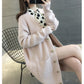 Sweater Coat Women's Autumn Korean-style Loose-Fit Mid-length Outdoor Knitted Cardigan