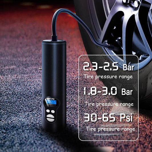 Car Car Air Pump Home Wireless Portable Mini 12V Tire Air Pump Inflator with Digital Display Screen Preset Tire Pressure