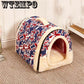 Dog House Comfortable Print Stars Kennel Mat For Pet Puppy Top Quality Foldable Cat Sleeping Bed